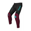Pantaloni motocross Seven vox surge, Negru/Burgundia