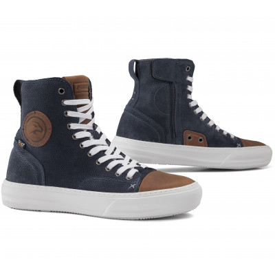 Ghete moto Falco lennox 2, Albastru/Maro