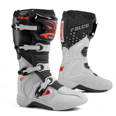 Cizme motocross FALCO LEVEL 2 GREY/RED