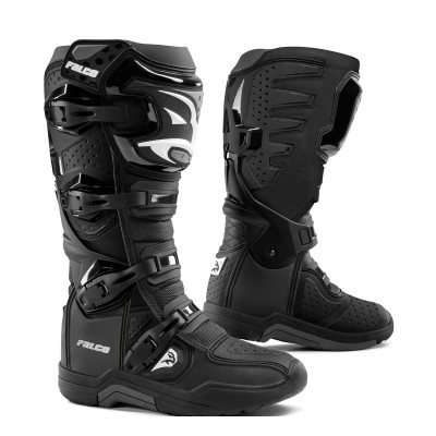 Cizme motocross Falco terrex, Negru