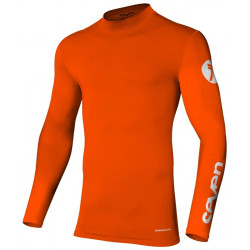 Bluza motocross Seven zero compressions, Portocaliu fluo 