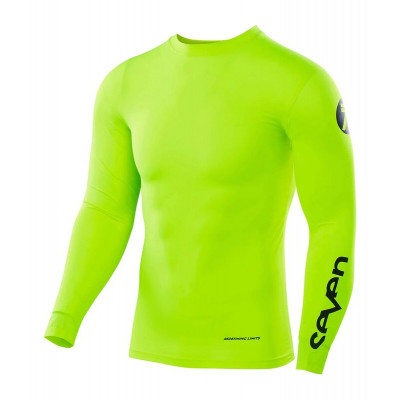 Bluza motocross Seven zero compressions, Galben fluo Bluza motocross Seven zero compressions, Galben fluo