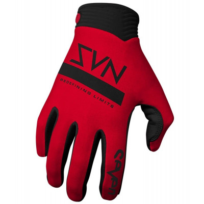 Manusi motocross Seven zero contour, Rosu