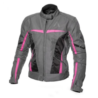 Geaca din textil dame Adrenaline love ride 2.0 lady, Gri/Negru/Roz