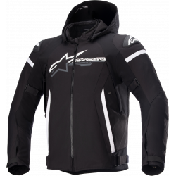 Geaca din textil Alpinestars zaca waterproof, Negru/Alb Geaca din textil Alpinestars zaca waterproof, Negru/Alb