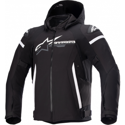 Geaca din textil Alpinestars zaca waterproof, Negru/Alb