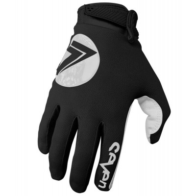 Manusi motocross Seven annex 7 dot, Negru/Alb