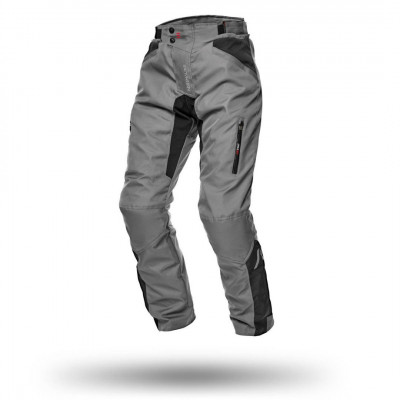 Pantaloni moto din textil Adrenaline soldier, Negru/Gri
