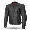 Geaca moto de piele Adrenaline symetric, Negru thumb