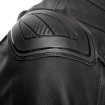 Geaca moto de piele Adrenaline symetric, Negru thumb