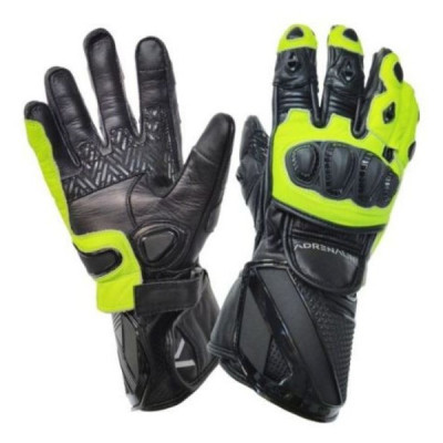 Manusi de piele Adrenaline lynx sport, Negru/Galben fluo