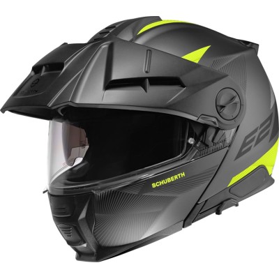 Casca Schuberth E2 defender, Negru/Galben fluo