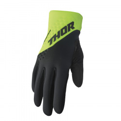Manusi motocross de iarna Thor spectrum, Negru/Verde fluo Manusi motocross de iarna Thor spectrum, Negru/Verde fluo