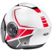 Casca scuter HJC i40 Camet, Alb/Rosu thumb