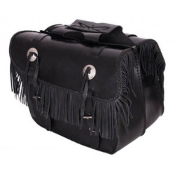 Genti moto din piele Adrenaline fringes, Negru Genti moto din piele Adrenaline fringes, Negru