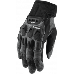 Manusi motocross Thor terrain charcoal, Negru/Gri Manusi motocross Thor terrain charcoal, Negru/Gri