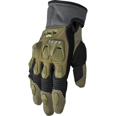 Manusi motocross Thor terrain army, Verde