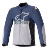 Geaca moto Alpinestars SMX waterproof, Gri/Albastru