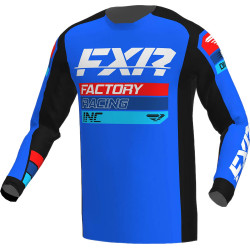 Bluza motocross FXR clutch MX23, Albastru/Negru/Rosu