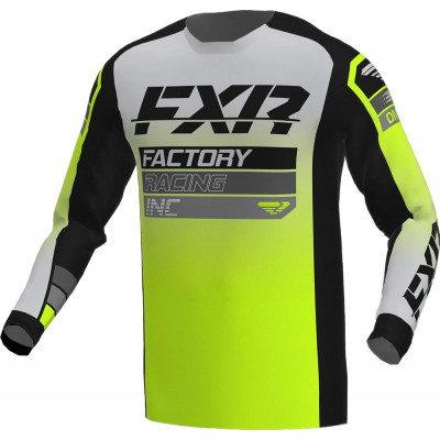 Bluza motocross FXR clutch MX23, Galben/Gri/Negru