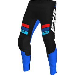 Pantaloni motocross FXR CLUTCH MX23, Negru/Albastru/Rosu