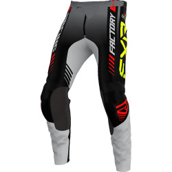 Pantaloni motocross FXR clutch pro MX23, Gri/Negru/Rosu