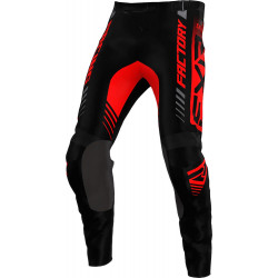 Pantaloni motocross FXR clutch pro MX23, Negru/Rosu
