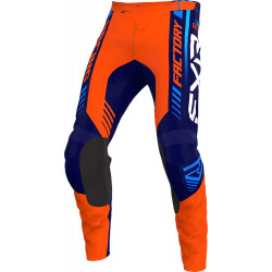 Pantaloni motocross FXR clutch pro MX23, Portocaliu/Albastru
