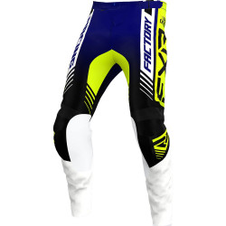Pantaloni motocross FXR clutch pro MX23, Albastru/Alb/Galben