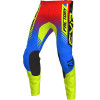 Pantaloni motocross pentru copii FXR clutch pro yth MX23, Rosu/Albastru/Galben