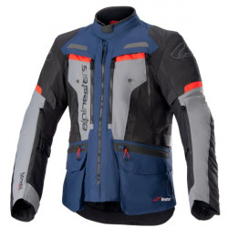 Geaca moto din textil Alpinestars Bogota Pro Drystar®, Gri/Albastru