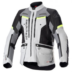 Geaca moto din textil Alpinestars Bogota Pro Drystar®, Gri/Negru/Galben Geaca moto din textil Alpinestars Bogota Pro Drystar®, Gri/Negru/Galben