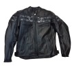 Geaca de piele Skull Chopper Master, Negru thumb