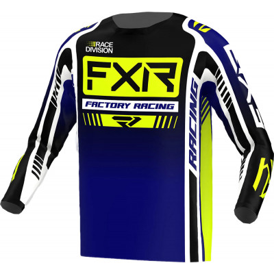 Bluza motocross FXR clutch pro MX23, Albastru/Galben