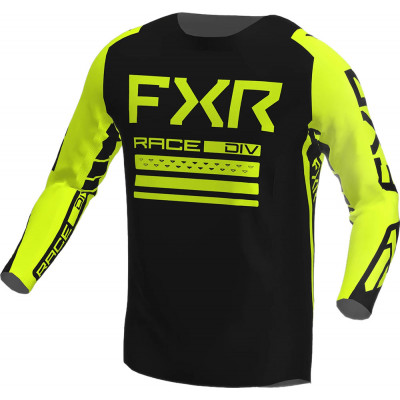 Bluza motocross FXR contender MX23, Negru/Galben