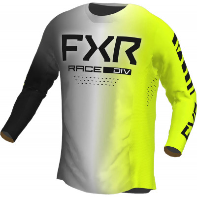 Bluza motocross FXR podium MX23, Negru/Galben
