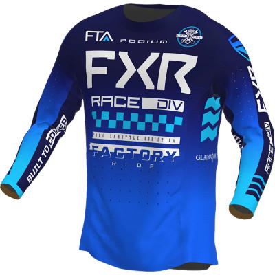 Bluza motocross FXR podium gladiator MX23, Albastru