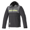 Hanorac moto Alpinestars Sherpa Sport Hoodie, Gri/Negru/Galben