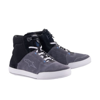 Ghete moto Alpinestars chrome air, Negru/Albastru