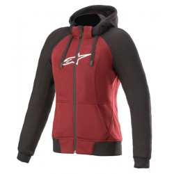 Hanorac dame Alpinestars Stella Chrome Sport, Negru/Rosu