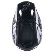Casca motocross Alpinestars SM10 solid gloss, Negru/Gri thumb