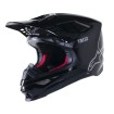 Casca motocross Alpinestars SM10 solid gloss, Negru/Gri thumb