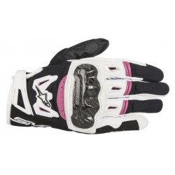 Manusi dame Alpinestars SMX-2 air carbon v2, Negru/Alb