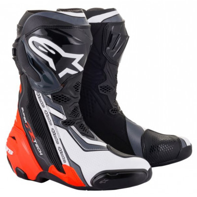 Cizme Alpinestars supertech r 2023, Negru/Rosu/Alb