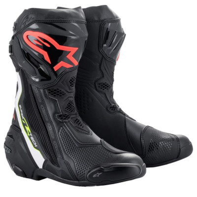 Cizme Alpinestars supertech r 2023, Negru/Rosu/Galben