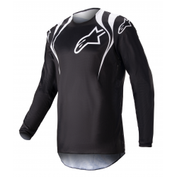 Bluza motocross Alpinestars Fluid Narin, Negru/Alb
