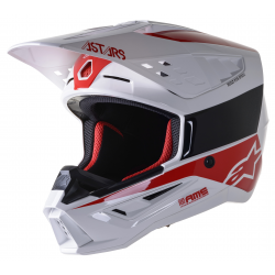 Casca motocross Alpinestars SM5 bond, Alb/Rosu Casca motocross Alpinestars SM5 bond, Alb/Rosu