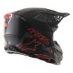 Casca motocross ALPINESTARS SM8 Echo, Negru/Gri/Rosu thumb