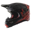 Casca motocross ALPINESTARS SM8 Echo, Negru/Gri/Rosu thumb