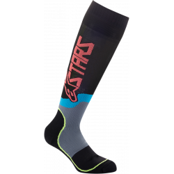 Sosete pentru copii Alpinestars YTH MX PLUS2, Negru/Rosu